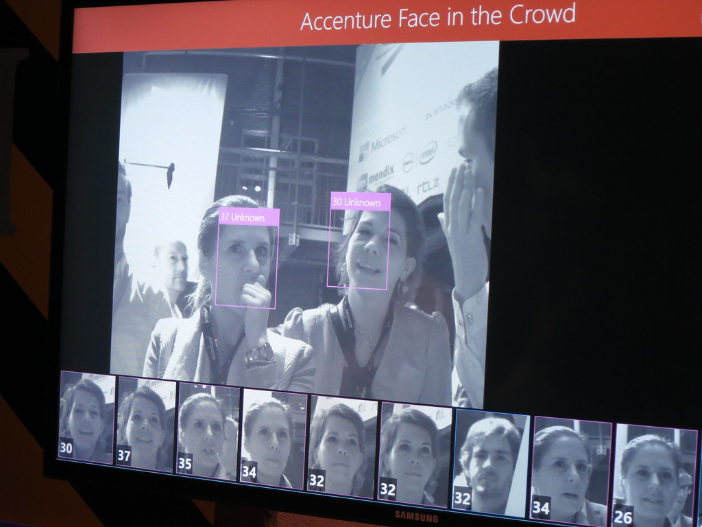 Face recognition technology in use