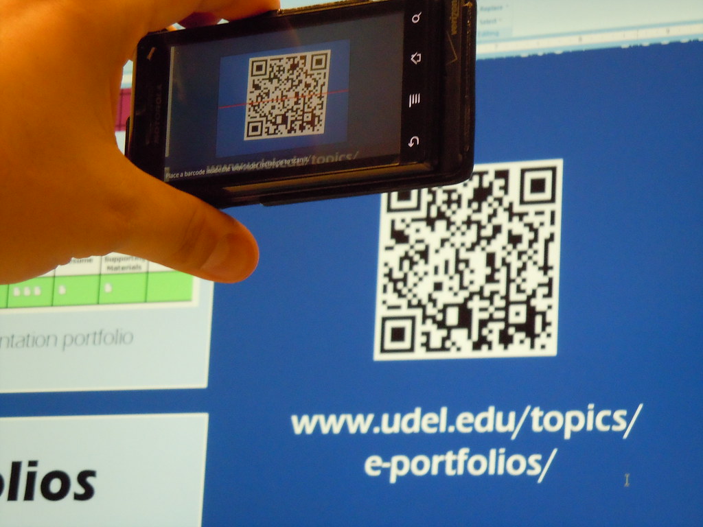 QR codes ready to be scanned