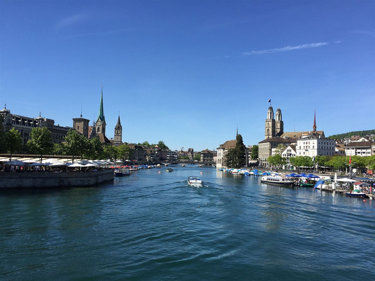 Zurich skyline in Switzerland, a private banking and wealth tech hub